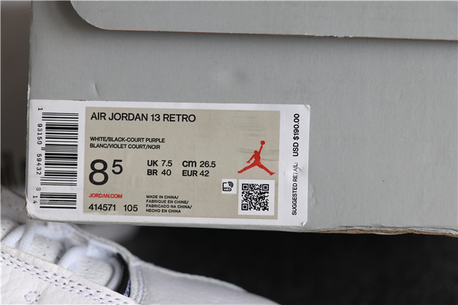 Authentic Nike Air Jordan 13 Retro Lakers Rivals