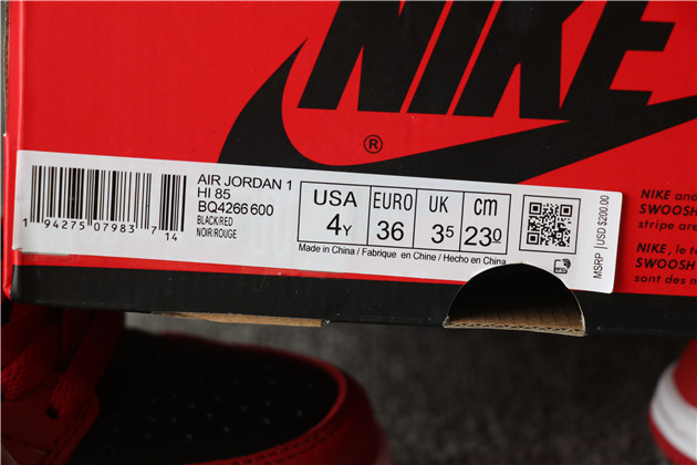 GS Nike Air Jordan 1 Hi 85 Varsity Red