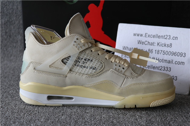 Off White x Nike Air Jordan 4 WMNS Snail(Double Check Size)