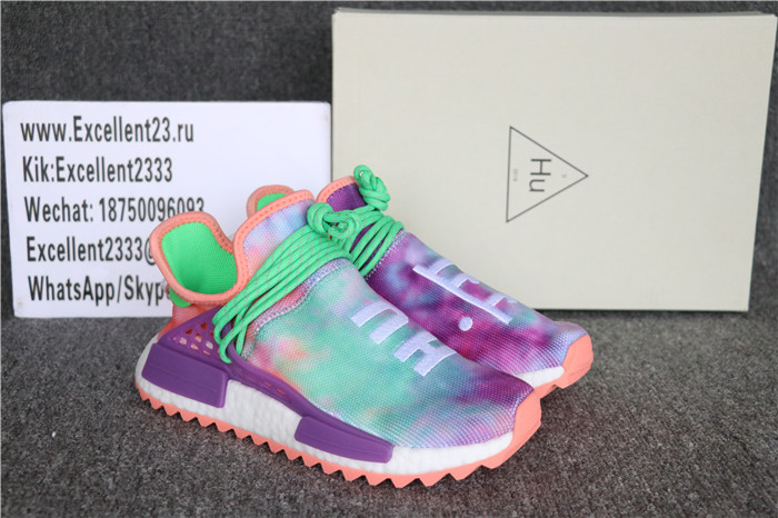 Authentic Adidas NMD Hu Trail Holi Green