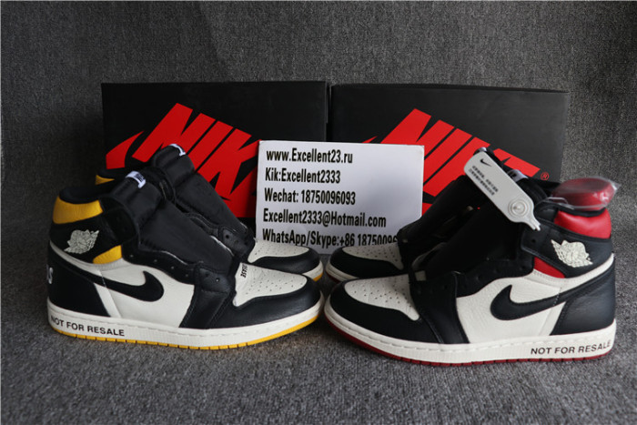 Authentic Nike Air Jordan 1 NRG OG High Not For Resale Red Black