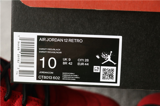 Nike Air Jordan 12 Reverse Flu Game 2020