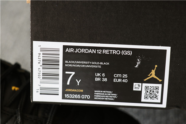 GS Nike Air Jordan 12 University Gold