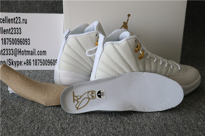 Authentic Nike Air Jordan 12 Retro OVO White