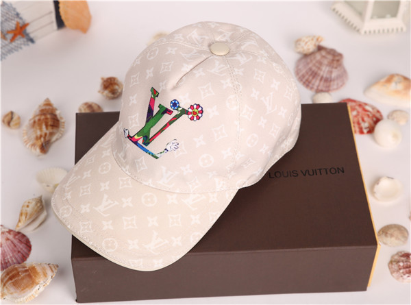 Louis Vuitton Baseball Cap With Box Full Package Size For Couples 053