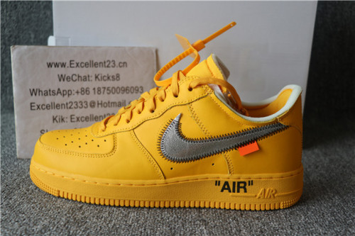 Off White x Nike Air Force 1 Low Yellow