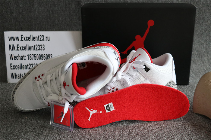 Authentic Nike Air Jordan 3 Retro White Cement