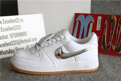 Authentic 2019 Travis Scott X Nike Air Force One Low White