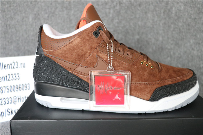 Authentic Nike Air Jordan 3 Retro JTH Bro Beige