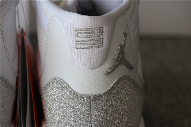 Authentic Nike Air Jordan 11 Metallic Silver