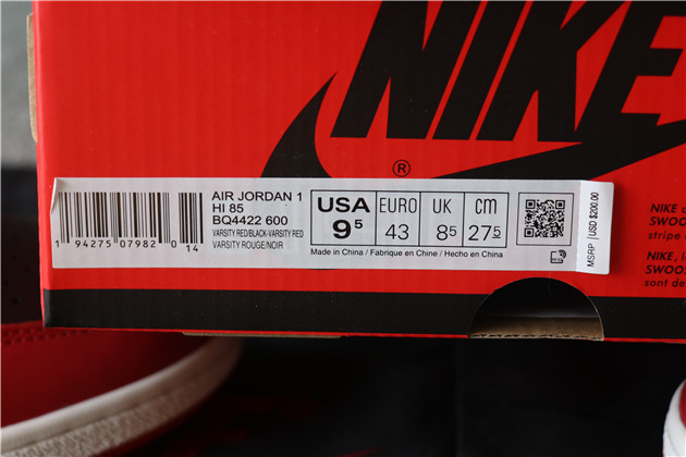 Nike Air Jordan 1 Hi 85 Varsity Red Men