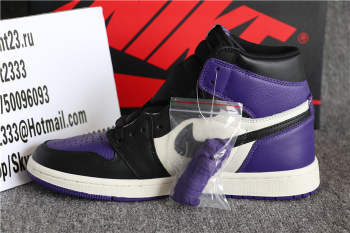 Authentic Nike Air Jordan 1 Retro Court Purple