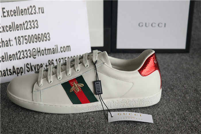 Gucci Low Ace Bee White