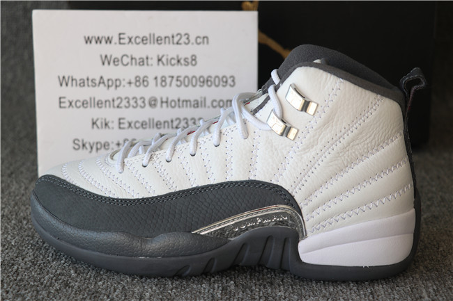 GS Authentic Nike Air Jordan 12 Dark Grey