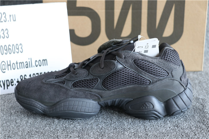 Authentic Adidas Yeezy Boost 500 Shadow Black GS