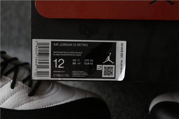 2021 Nike Air Jordan 12 Retro Black Gold