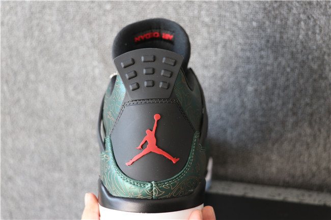 Authentic Nike Air Jordan 4 Green Laser