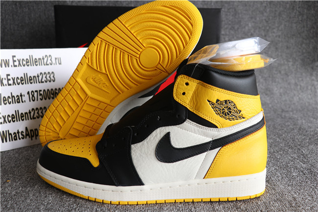 2019 Authentic Nike Air Jordan 1 Retro Yellow Toe