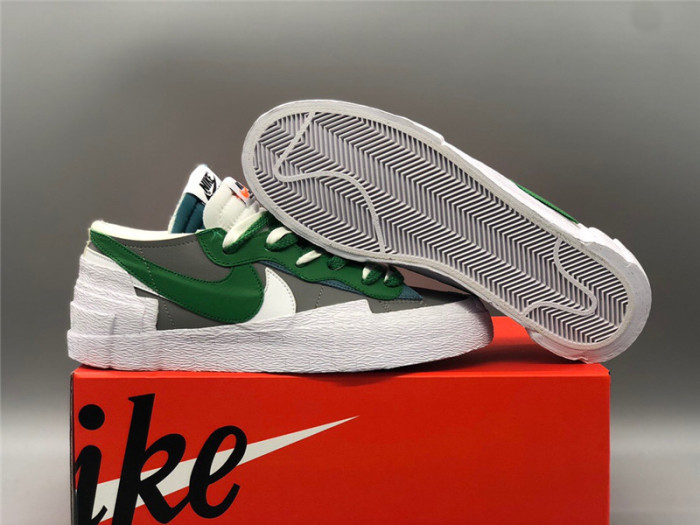 Sacai X Nike Blazer Low White Green