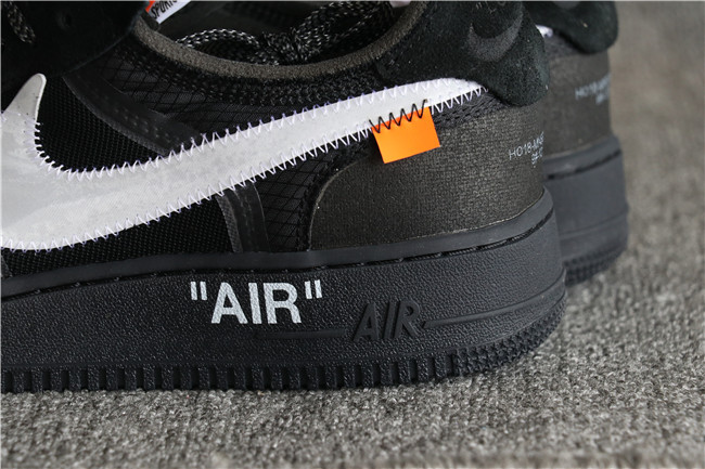 Authentic 2018 Off White X Nike Air Force 1 Low Black