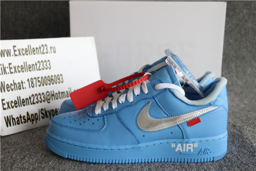 Off White x Nike Air Force 1 Low Blue