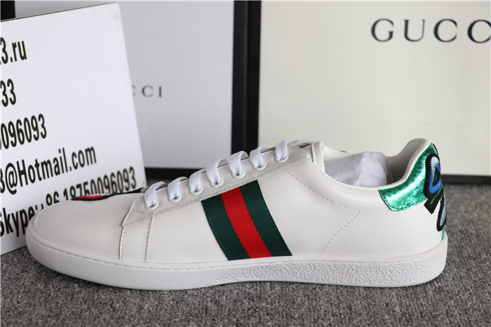 Gucci Ace Embroidered Low Top Sneaker Flower