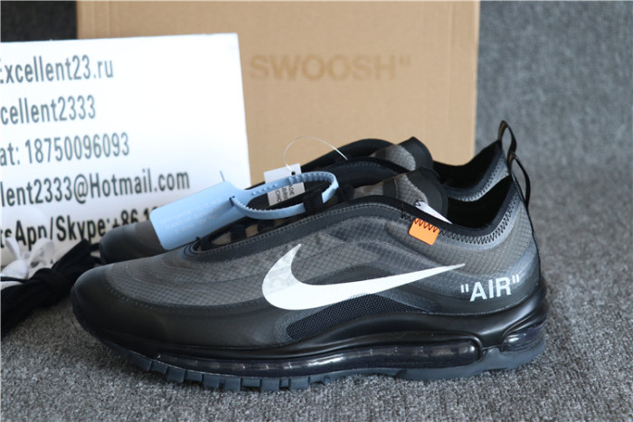 2018 Off White X Nike Air Max 97S OG  Black