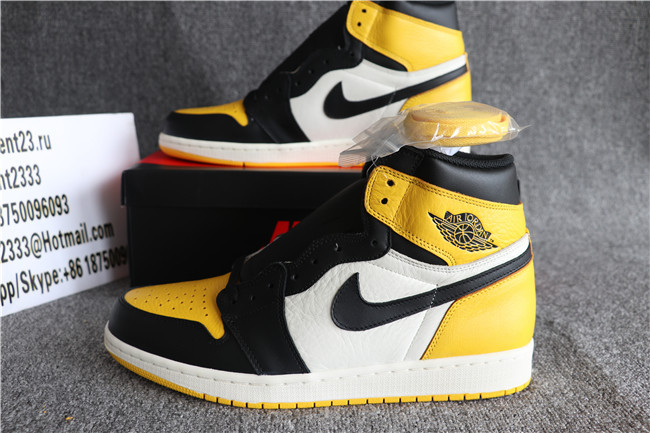 2019 Authentic Nike Air Jordan 1 Retro Yellow Toe