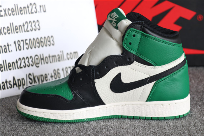 Authentic Nike Air Jordan 1 Retro GS Pine Green