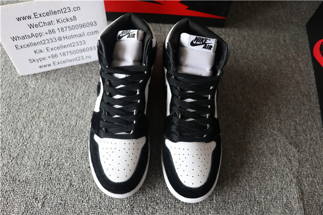 Nike Air Jordan 1 Rero Plush Black White GS