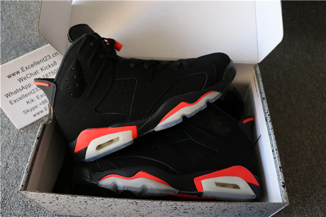 Authentic Nike Air Jordan 6 Retro Black Infrared