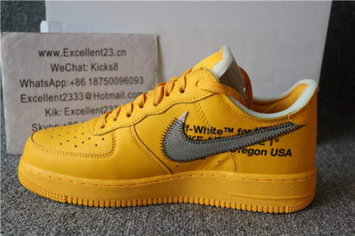 Off White x Nike Air Force 1 Low Yellow