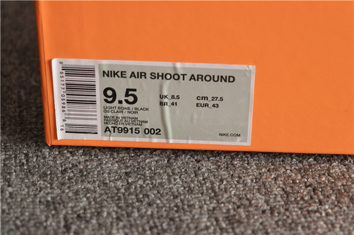 Nike Air Fear Of God Shoot Around Light Bone Black