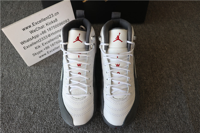 GS Authentic Nike Air Jordan 12 Dark Grey