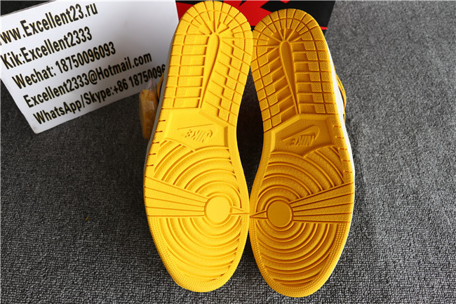 2019 Authentic Nike Air Jordan 1 Retro Yellow Toe