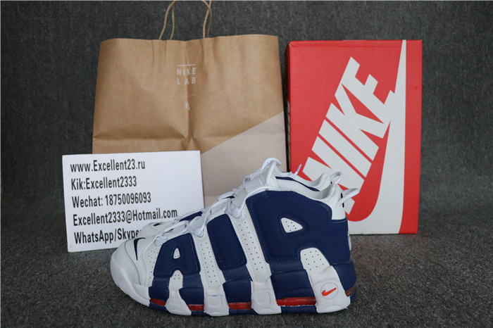 Authentic Nike Air More Uptempo White And Blue