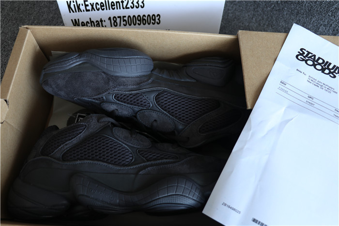 Authentic Adidas Yeezy Boost 500 Shadow Black GS