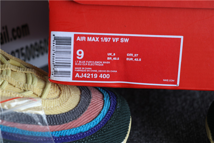 Authentic Nike Air Max 1/97 Sean Wotherspoon