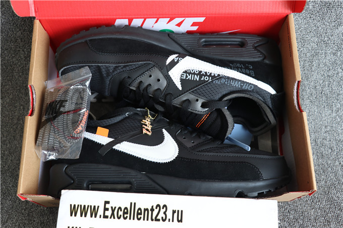 H12 Off White X Nike Air Max 90 Black