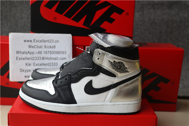 GS Nike Air Jordan 1 Retro Silver Toe