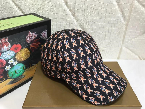 Gucci baseball cap with box full package size for couples 005