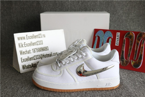 Authentic 2019 Travis Scott X Nike Air Force One Low White