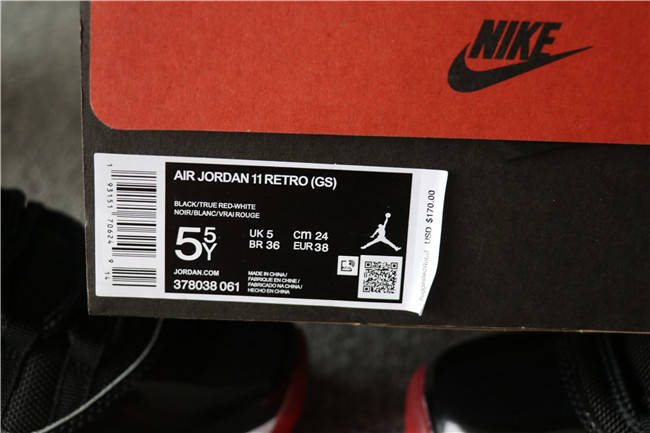 2019 Nike Air Jordan 11 Retro Bred GS