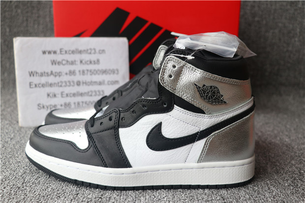 GS Nike Air Jordan 1 Retro Silver Toe