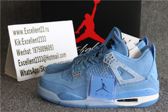 Authentic Air Jordan 4 Retro PE UNC