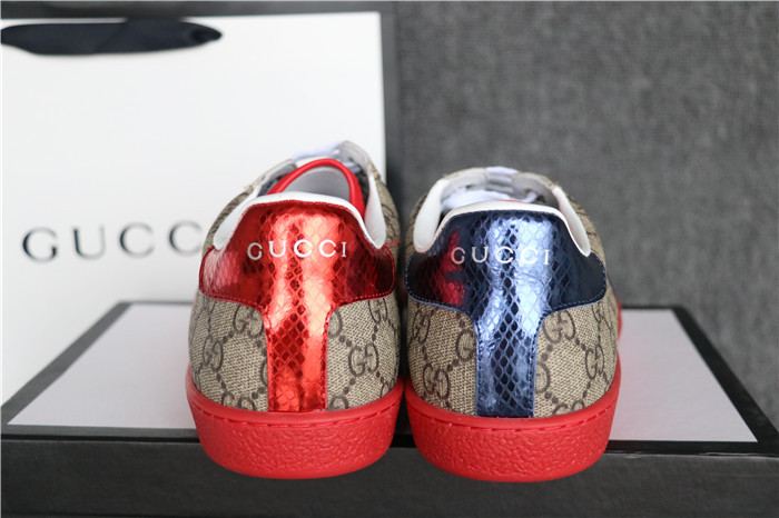 Gucci Low Ace Sneaker Brown Red