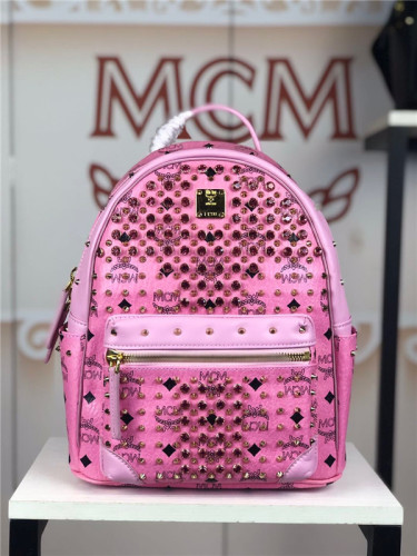 MCM Stark Diamond Visetos Backpack Size 26-33-13cm 004