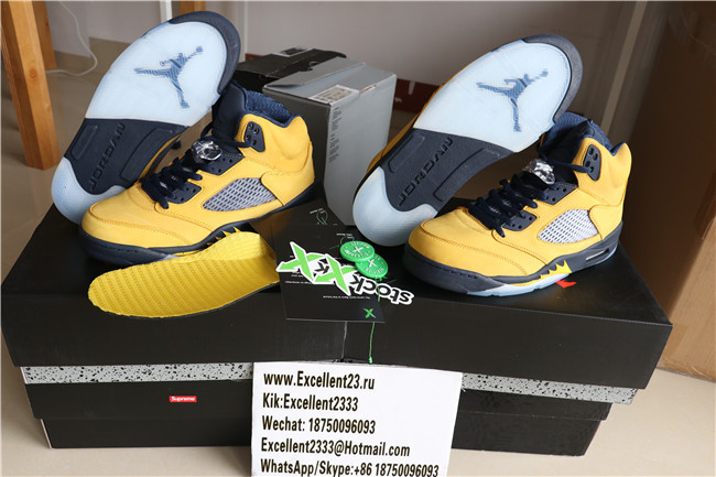 New Nike Air Jordan 5 Retro Michigan