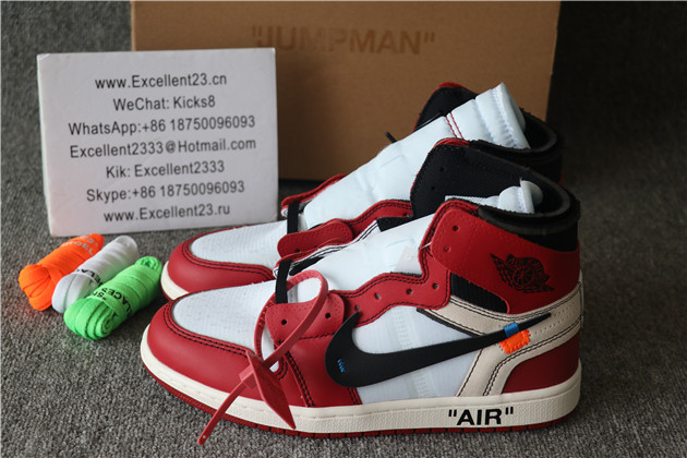 Authentic Off White X Nike Air Jordan 1 Men