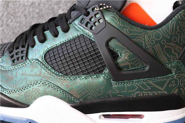 Authentic Nike Air Jordan 4 Green Laser